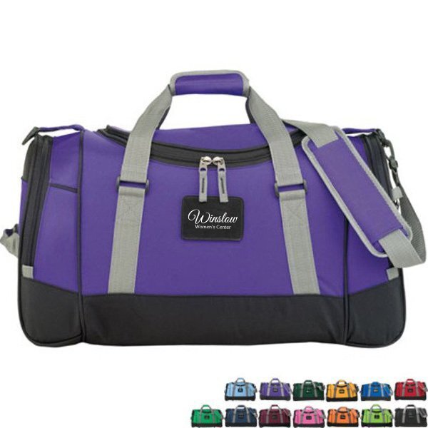 Deluxe 600D Polyester Travel Duffel, 22"