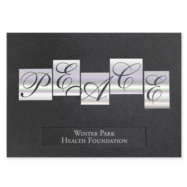 Peace Holographic Holiday Greeting Card