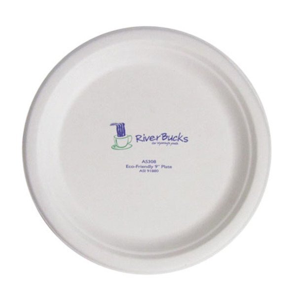 Biodegradable Round Paper Plate, 9"