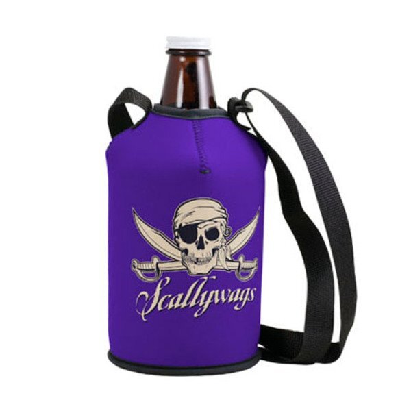 Neoprene Growler Cover with Carry Strap