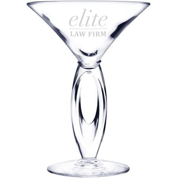 Elegance Martini Glass, Deep Etched, 6.75oz.
