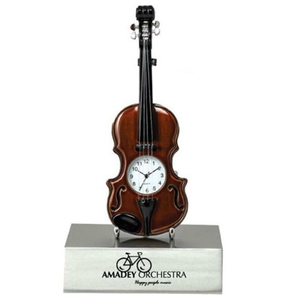 Violin Desk Clock