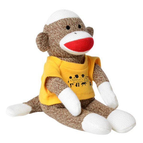 Sock Monkey Plush, 12"