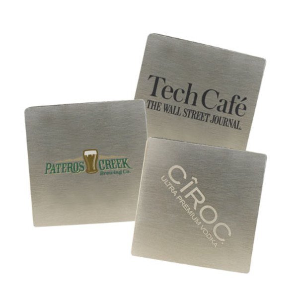 Square Stainless Steel Beverage Coaster