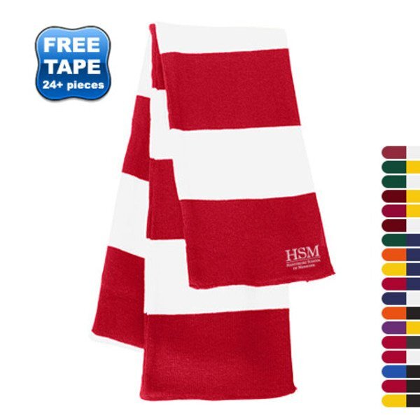 Sportsman® Rugby Striped Knit Scarf