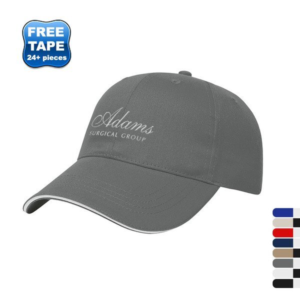 X-Tra Value Brushed Cotton Twill Constructed Sandwich Cap