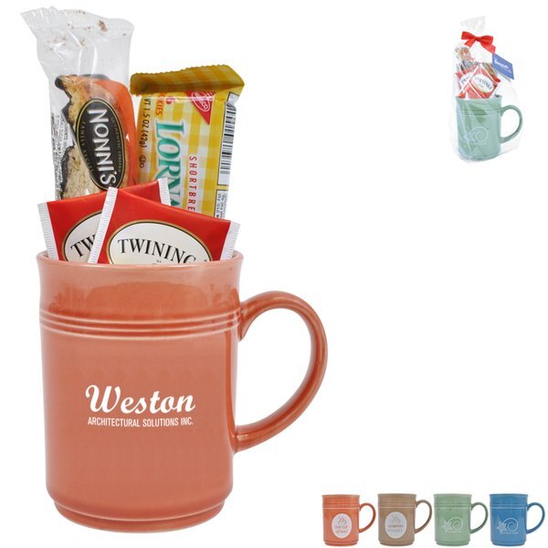 Cup of Thanks Tea and Cookies 14oz. Mug Gift Set, Custom