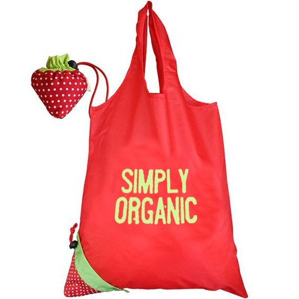 Morph Strawberry Fold-Up Tote