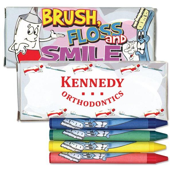 Four Pack Crayons, Dental Design Custom