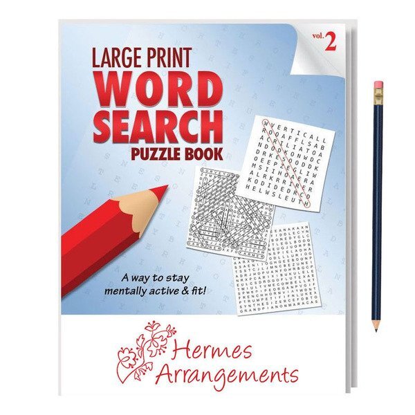 Large Print Word Search Puzzle Book with Pencil - Vol. 2