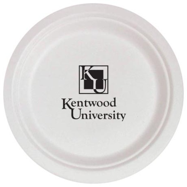 Biodegradable Round Paper Plate, 7"