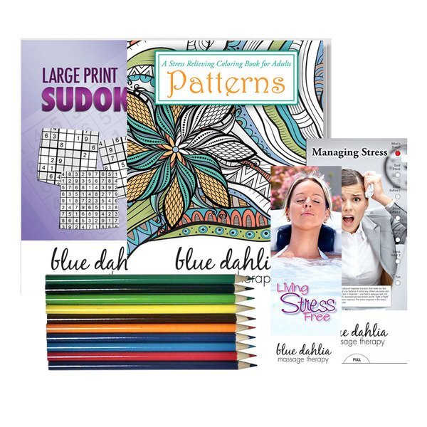 Stress Relief Deluxe Kit with Adult Coloring Book