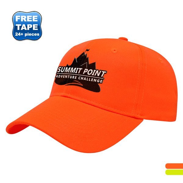 Fluorescent Polyester Twill Constructed Safety Cap