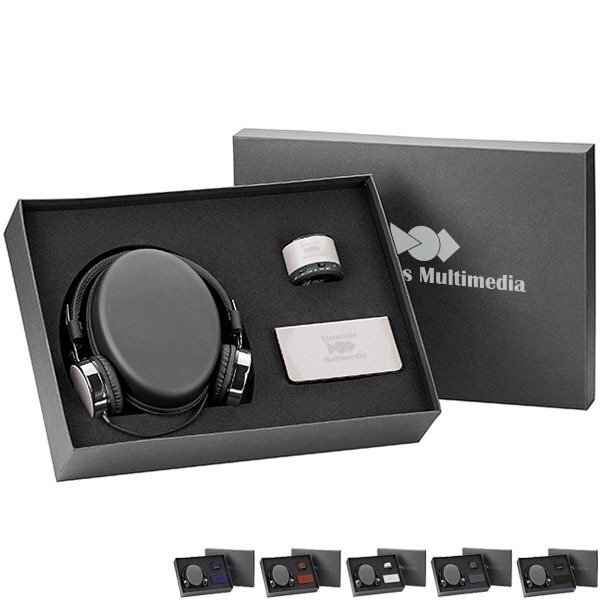 Fabrizio Headphones, Power Bank, and Speaker Gift Set, 6,000 mAh