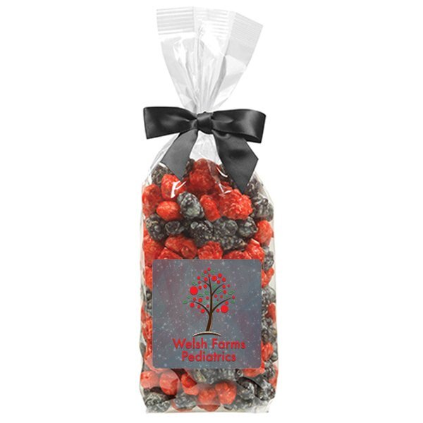 Candy Coated Popcorn in Elegant Bow Bag