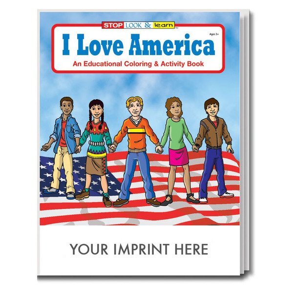 I Love America Coloring & Activity Book