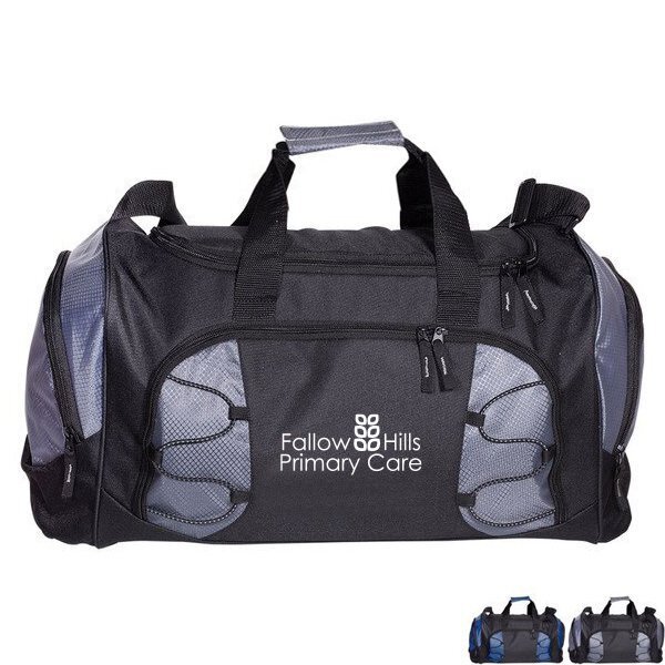 Diamond 600D Polyester Athletic Duffle Bag, 17"