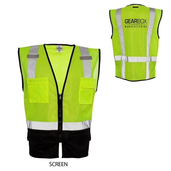 ML Kishigo® Black Bottom Safety Vest | Health Promotions Now