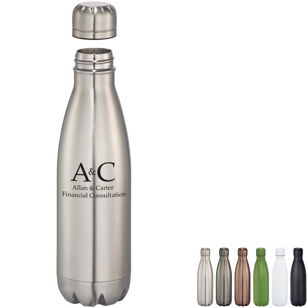 Atlantean Copper Vacuum Insulated Bottle; 17oz