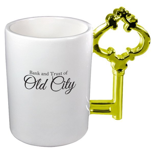 Gold Key Ceramic Mug