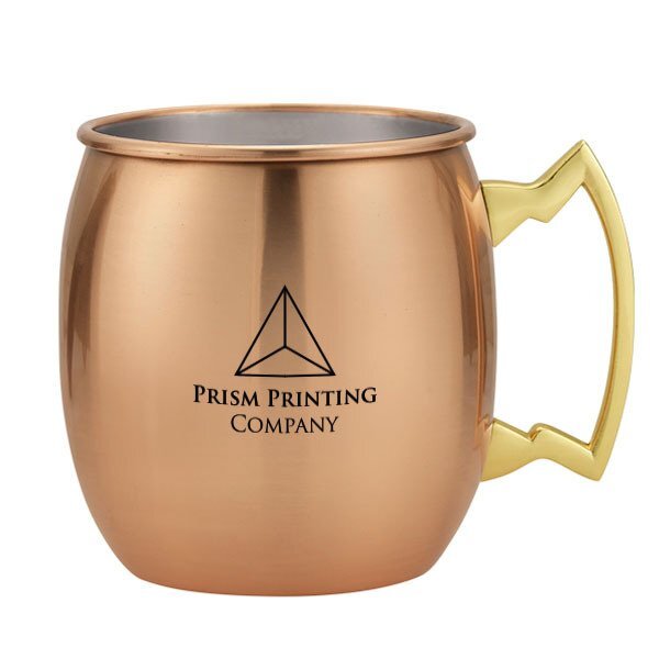 Dutch Stainless Steel Copper Plated Moscow Mule Mug, 20oz.