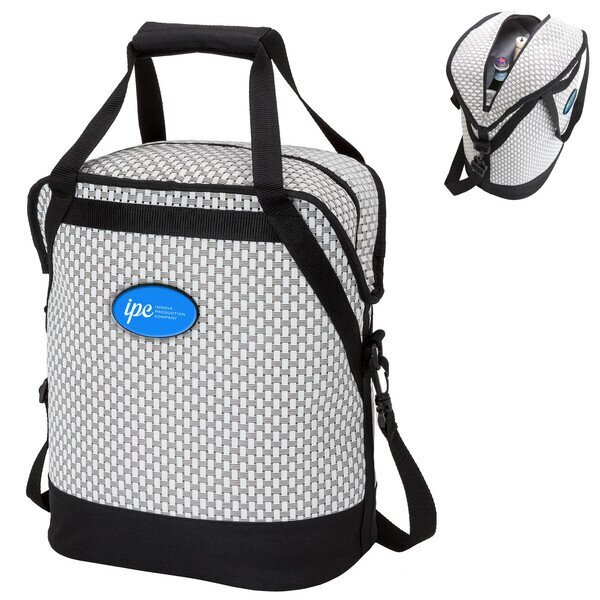 Woven Mesh Oval 20-Can Cooler Bag