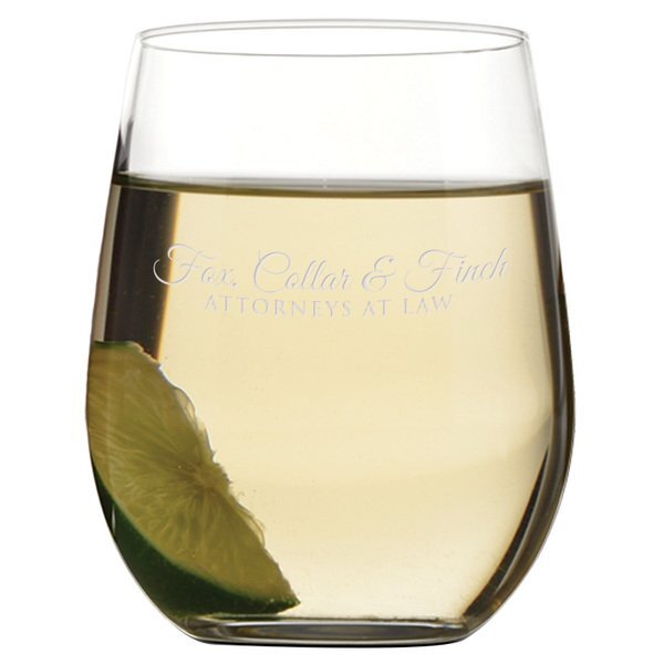 Riedel® 'O' Series Chardonnay Stemless Wine Glass, Deep Etched, 11-1/4oz.
