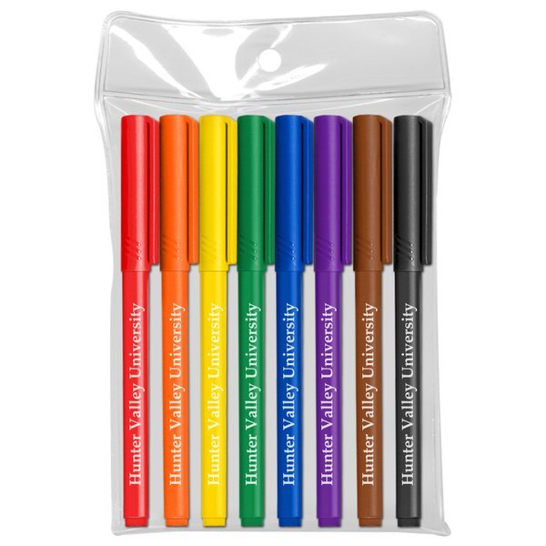 Note Writers Fine Point Fiber Point Pens, 8-Pack