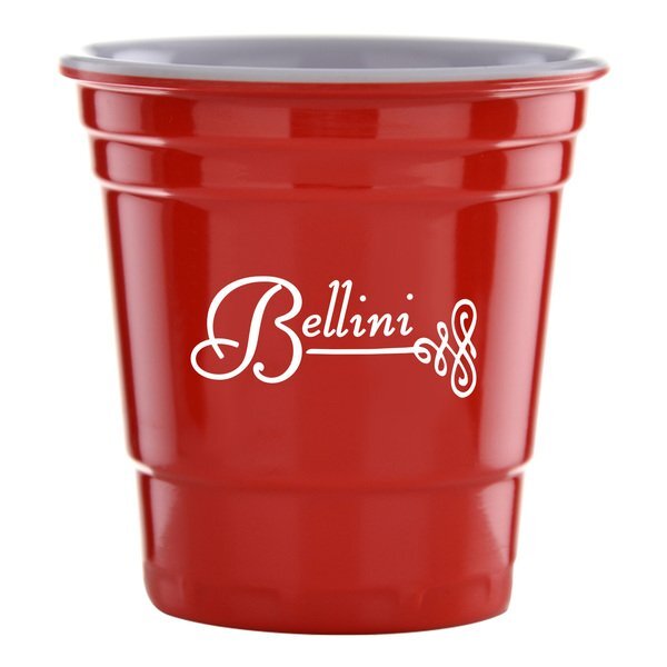 Red Fill Up Cup Shot Glass, 2oz.