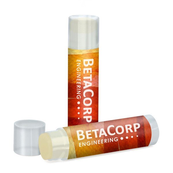 Natural Beeswax Lip Balm in Clear Tube