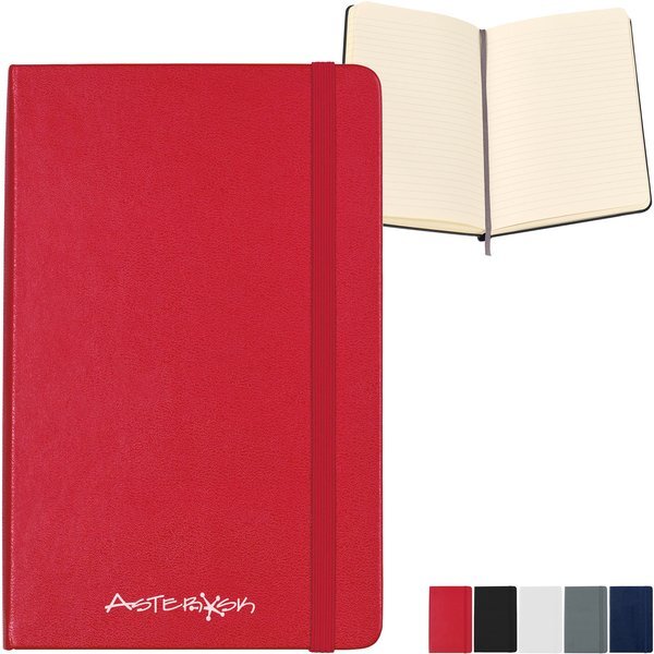 Moleskine® Hard Cover Ruled Medium Notebook, 4-1/2" x 7"