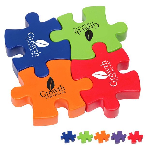 Connecting Puzzle Set Stress Relievers, 4-Piece