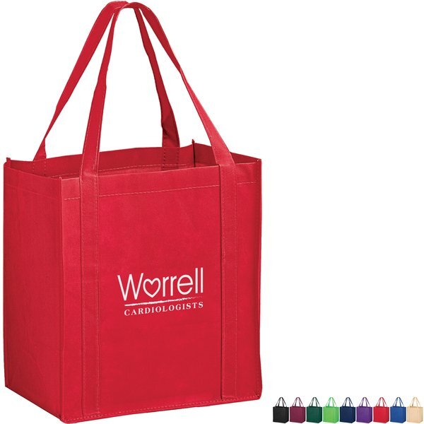 Price Buster Non-Woven Grocery Tote with Poly Board Insert