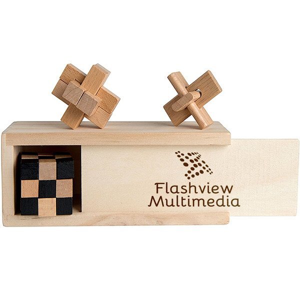 Three-In-One Wooden Puzzle Boxed Set