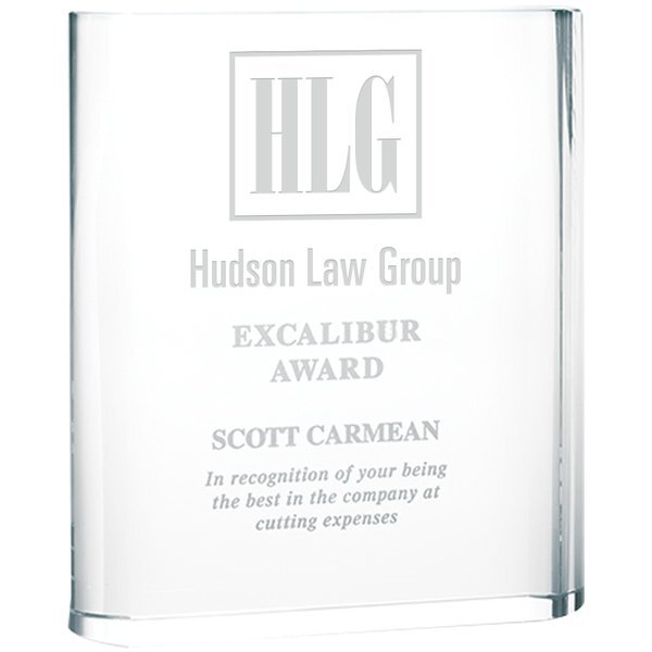 Triumph Crystal Award, Large, 6-3/4"