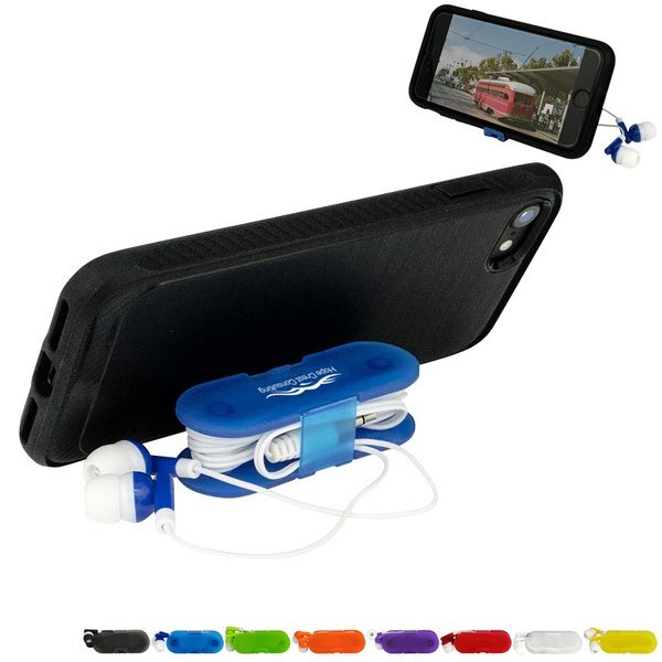 Livingston Earbud Wrap Phone Stand