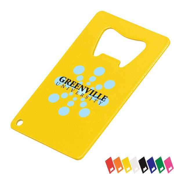 Credit Card Powder Coated Stainless Steel Bottle Opener