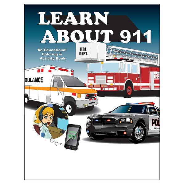 Learn About 911 Coloring & Activity Book, Stock