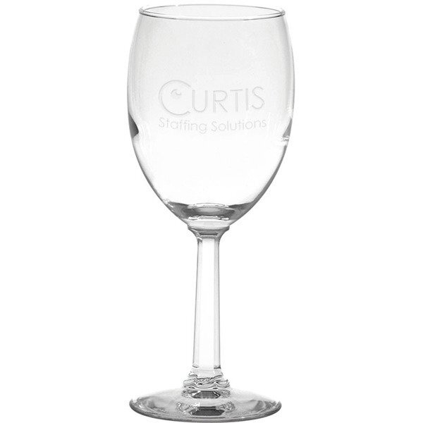 Napa Valley Wine Glass - Deep Etched, 8oz.
