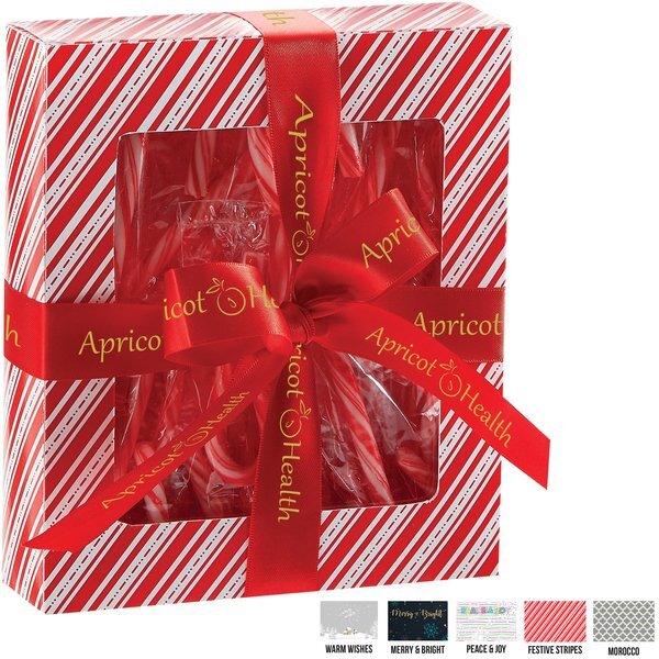 Supreme Sweets Gift Box, Mini Candy Canes, 25 Pieces