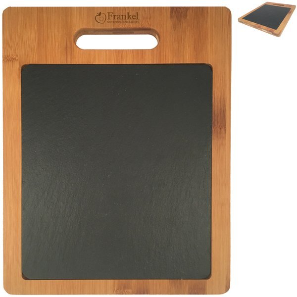 Bamboo Cutting Board w/ Black Slate Insert