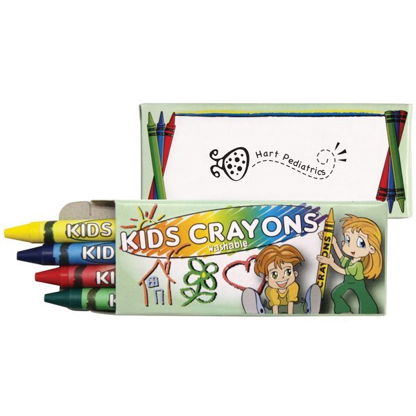 Washable Crayons, 4-Pack