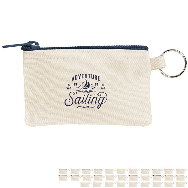 Penny Cotton Canvas Key Ring Wallet