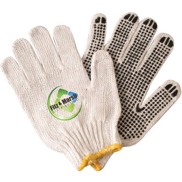PolyCotton Work Gloves w/ Rubber Grip Dots