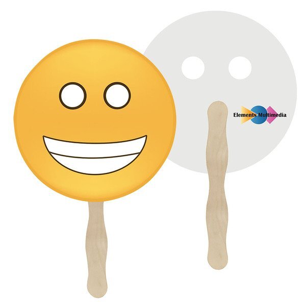 Grin Emoji Hand Fan