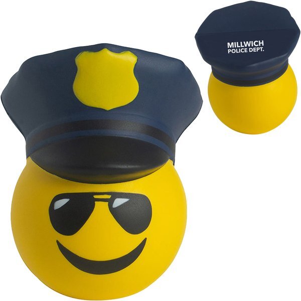 Police Officer Emoji Hat Stress Reliever