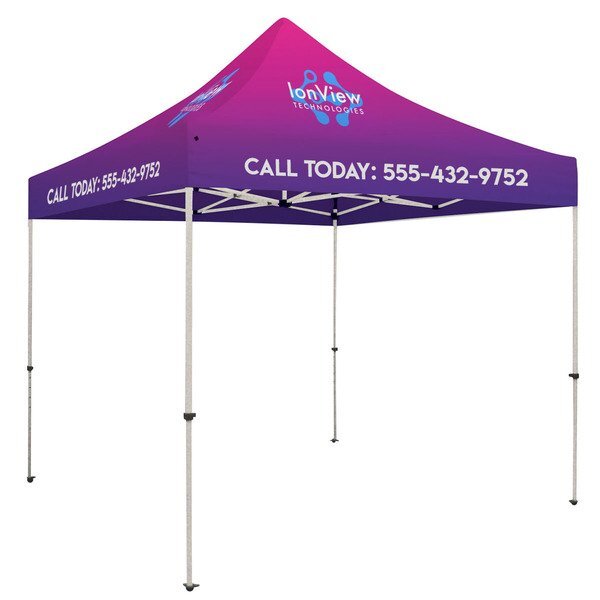 ShowStopper™ Standard Square 10' Event Tent, Full Color Imprint