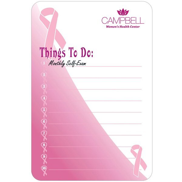 Breast Cancer Awareness Memo Board w/ Magnet, 5-1/2" x 8-1/4"
