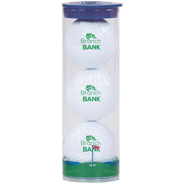 Wilson® Chaos Golf Ball 3 Ball Clear Tube