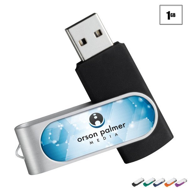 Domeable Rotate Flash Drive, 1GB